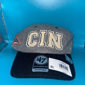 Cincinnati Bengals Strapback Wool Hat '47 Clean Up Stoney Clover Lane NWT
